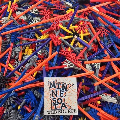 200 Micro Mini Knex Bulk Mixed Assortment Rods Connectors Clips K'nex Parts - Image 1 of 4