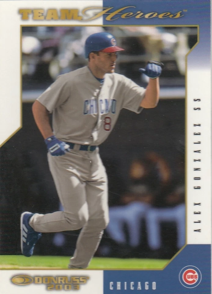 ALEX GONZALEZ DONRUSS TEAM HEROES GLOSSY CHICAGO CUBS #97 2003 03 - Image 1 of 1