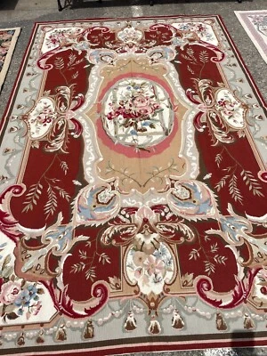 Tapiz/alfombra de área francesa tejida a mano Abazone, 6' x 9' Foto 1 de 4