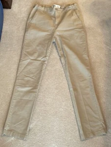 Old Navy Pants Boys 18 Khaki Skinny Built-in-Flex Knees Adjustable Waist Uniform - Picture 1 of 7