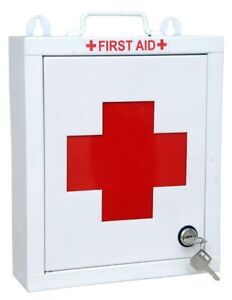 Metal Wall mounted First Aid Box for School, Office/Home ( Size: 11x13x3 inch)