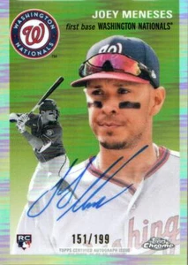 2023 Topps Chrome Platinum Anv. Autographs Ref #CPAJME Joey Meneses Auto /199 - Picture 1 of 2