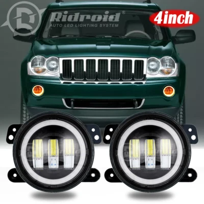 Par de luzes de neblina de LED parachoque adequado para Jeep Patriot 2007 2008 2009 2010-2016 2017 - Imagem 1 de 4