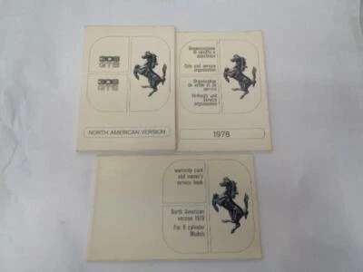 USED GENUINE Ferrari 1978 308 GTB/GTS Owners Manual Set R31 T1 Foto 1 de 4