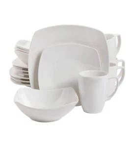 Gibson 290623 Zen Buffetware Square Dinnerware Set - 16 Piece - Picture 1 of 2