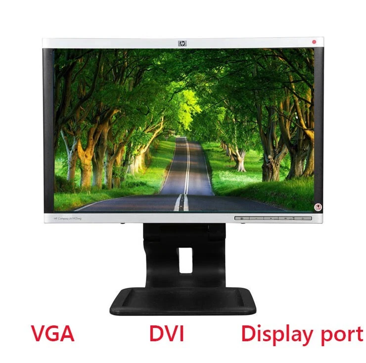 HP LA1905wg 19” WXGA+ 1440 x 900 Widescreen LCD Monitor 16:10 VGA DVI DP - Image 1 of 1