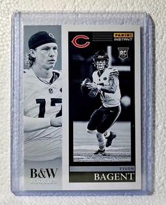 Tyson Bagent 2023 Panini NFL #7 Black & White Rookies Card Chicago Bears 1/216 - Picture 1 of 2