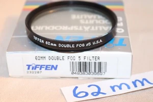 NEW Vtg Tiffen 62mm DOUBLE FOG 5 FILTER USA 62mm Double Fog #5 HEAVY Effect MINT - Picture 1 of 13