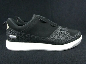 Fubu Mock Suede Black Gray Mid-Cut Low Top Men Sneaker Shoes Size 11~ Eur 44.5 - Picture 1 of 11