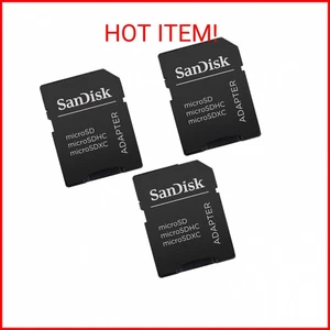 3 Pack -Sandisk MicroSD MicroSDHC to SD SDHC Adapter. Works with Memory Cards up - Picture 1 of 2