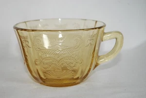 1 Depression Glass Madrid Amber Yellow Tea Cup Federal Glass Co - Picture 1 of 6