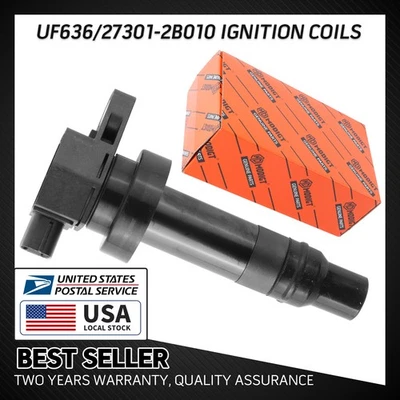 27301-2B010 1Pc Ignition Coil UF636 Fit For 2012-2015 Hyundai Accent Kia Rio - Image 1 of 4