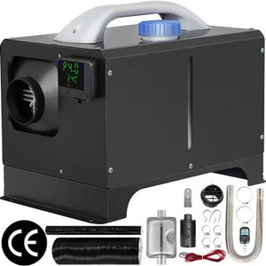 27200 BTU Diesel Air Heater 8KW All-In-1 Truck Heater with Black LCD and Remote - Picture 1 of 12