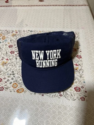 Boné Polo Ralph Lauren Algodão Sarja Caminhoneiro Newport Azul Marinho Nova York Running - Imagem 1 de 4