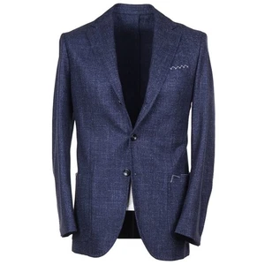 Sartorio by Kiton Slim-Fit Dark Blue Wool-Silk-Linen Sport Coat 40R (Eu 50) NWT - Picture 1 of 8