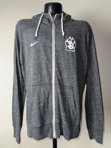 Men’s Nike South Dakota Coyotes Gray Cotton Full Zip Sweatshirt Hoodie Size XL - Picture 1 of 7