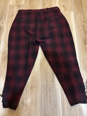 VTG Woolrich Penn Rich Hunting Pants Buffalo Plaid Mackinaw Wool Dryback 30-40s - Image 1 of 4