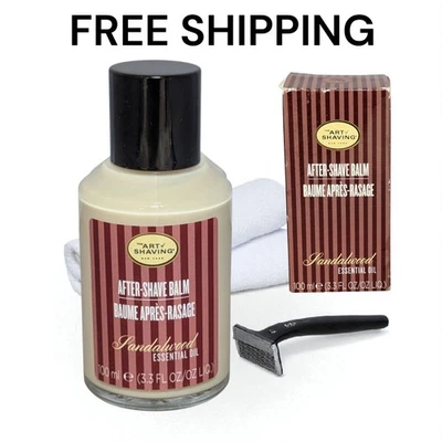 The Art of Shaving After-Shave Balm 3.4 oz | 100 ml Sandalwood Essential Oil New - Image 1 of 4