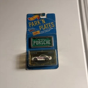 VINTAGE Hot Wheels 1988 Porsche 959 Park ‘N Plates WHITE Card Shows Wear - Picture 1 of 9