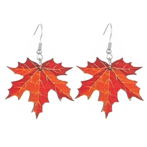 Fashion Maple Leaf Shaped Earrings for Work Dates Parties and Evening Event - Picture 1 of 8