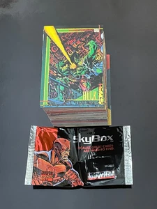 1993 Skybox Marvel Comics MARVEL UNIVERSE IV Complete Set (180) + Wrapper - Picture 1 of 3