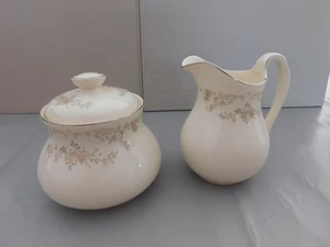 Royal Doulton Romance Collection Diana Lidded Sugar Bowl & Milk Jug 1981 - Picture 1 of 7