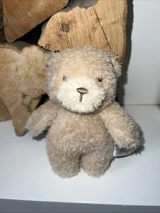"Edredón de oso de peluche Primark pequeño marrón claro beige abrazo suave juguete 5"" nuevo❤️" - Imagen 1 de 5