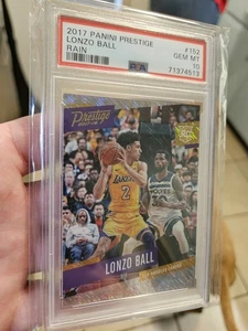 Lonzo Ball 2017 Panini Prestige Rain RC PSA 10 - Bild 1 von 2