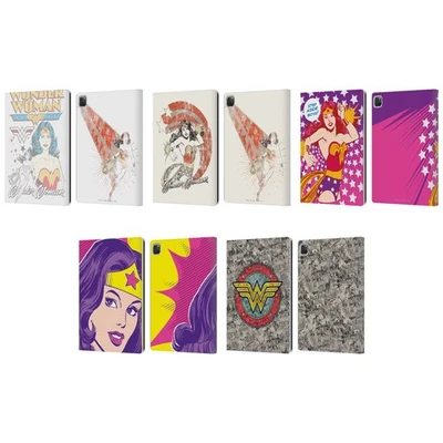 OFFICIAL WONDER WOMAN DC COMICS VINTAGE ART LEATHER BOOK CASE FOR APPLE iPAD - Image 1 of 4