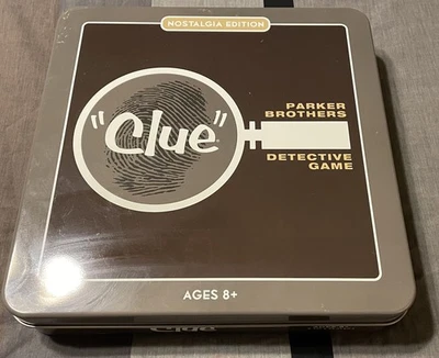 Parker Brothers Clue Detective Game Nostalgia Edition in Metal Tin Box Complete - Image 1 of 4