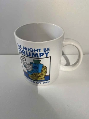 MR GRUMPY Coffee Tea Mug Cup Mr Men Little Miss Hargreaves 2020 He's My Dad Zak! - Image 1 of 4