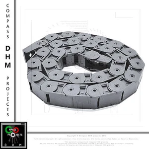 Catena passacavi plastica 18 x 18 mm 1 m portacavi 18mm stampanti 3D CNC Reprap - Photo 1/1