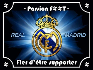 Plaque SUPPORTER FOOT REAL MADRID 15x20 cm 2 qualités : Intérieur ou extérieur - Picture 1 of 1