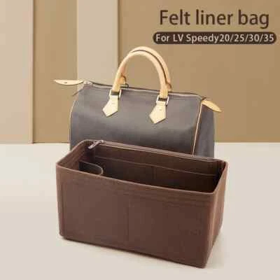 WUTA Fieltro Inserto Bolsa Organizador Para LV Speedy 20 25 30 35 Bolso de Mano Cartera Bolso Interior Foto 1 de 4