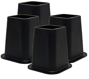 Kings Brand Furniture - Heavy Duty Premium Quality 6 Inch Bed Risers, Set of 4 - Picture 1 of 7