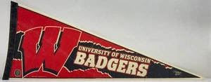 Vintage University of Wisconsin Badgers Pennant 30” WinCraft Sports College Flag - Picture 1 of 7