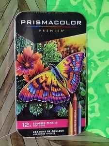 Prismacolor Premier Colored Pencils Set of 12 pencils, Soft Core ✏️ - Picture 1 of 3