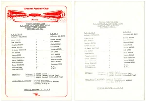 Arsenal v Crewe Alexandra 5/4/1988 FA Youth Cup - 2 different issues - Picture 1 of 3
