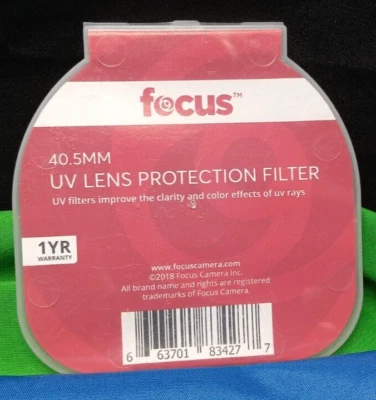 New Focus 40.5mm UV Lens Protection Filter in original packaging - Image 1 of 4