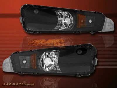 05-07 FORD MUSTANG CORNER SIGNAL BUMPER LIGHTS BLACK 06 Foto 1 de 2