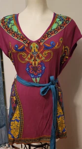 Kleines * Rayon * Flying Tomato Kleid * High Low * Gürtel * Hippie Boho - Bild 1 von 6