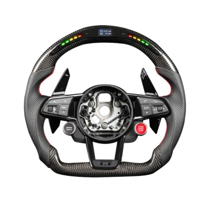 Echtes Kohlefaser-Lenkrad Fit Audi A3 A4 A5 S3 S4 S5 RS3 RS4 RS5 Upgraded - Bild 1 von 4