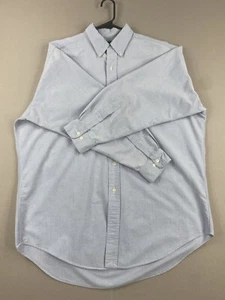 Vtg Ralph Lauren Shirt Mens M 16 1/2 32-33 Blue Yarmouth Button Up Long Sleeve - Picture 1 of 12