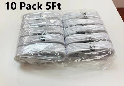 10-Pack OEM MICRO USB FAST CHARGING CABLE CORD SYNC FOR ANDROID CELL PHONE 5FT - Image 1 of 3