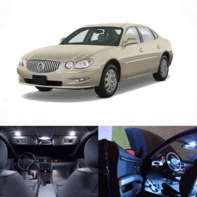 Kit de licencia interior luces LED blancas para Buick Allure 2005-2009 (10 piezas) Foto 1 de 4