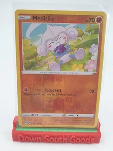 Pokemon TCG Card Meditite 099/196 Lost Origins REVERSE Holo Rare - Picture 1 of 1