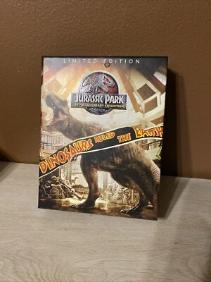 Jurassic Park: 25th Anniversary Collection (DVD, 2 SteelBooks, 4K Ultra HD) Rare - Imagem 1 de 3