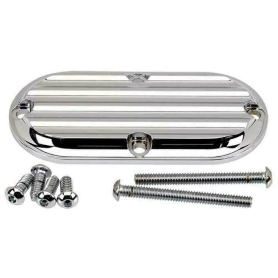 Cubierta de inspección ovalada Joker Machine con aletas cromadas #06-95FN Harley Davidson Foto 1 de 1