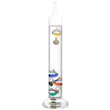 Galileo Thermometer Glass with COLORFUL  Floating Balls Office/Table/Home Decor