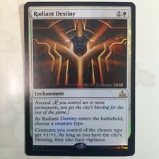Radiant Destiny FOIL - Prerelease Rivals of Ixalan (Magic/MTG) NM/LP